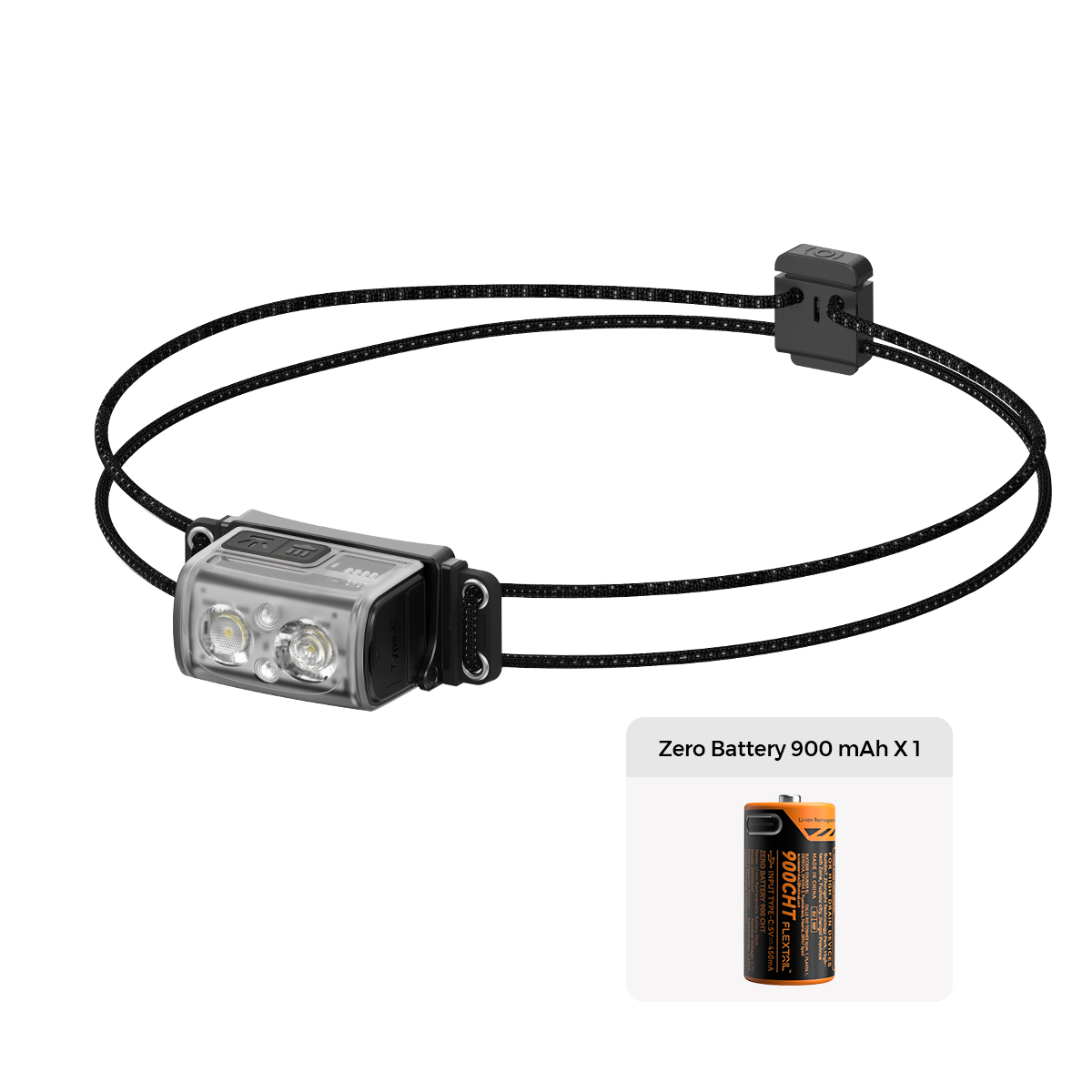 FLEXTAIL TINY HELIO 600Z - Ultra-Light LED Rechargeable Headlight with 6 Mode for Outdoor Camping Running Hiking Fishing: Silver