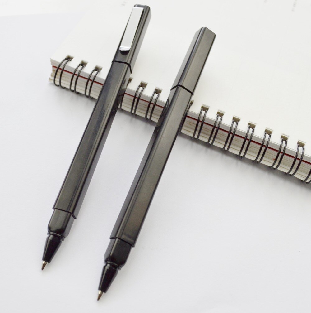 1 PCS verkoop Promotionele Vierkante Balpennen Plastic Zwarte Inkt Balpennen Stationair Pennen voor Schrijven Schoolbenodigdheden