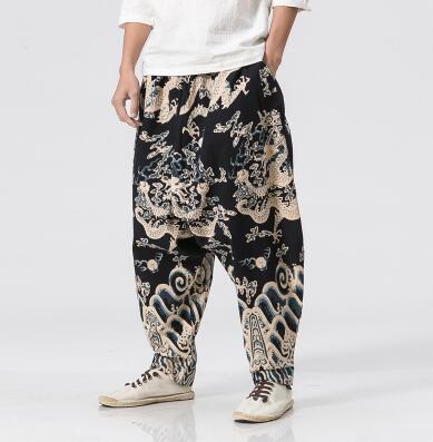 Zongke Dragon Pattern Pants Men Joggers Trousers Men Pants Streetwear Sweatpants Harem Pants Men Trousers XXXL 2022 Spring: Chinese Size L