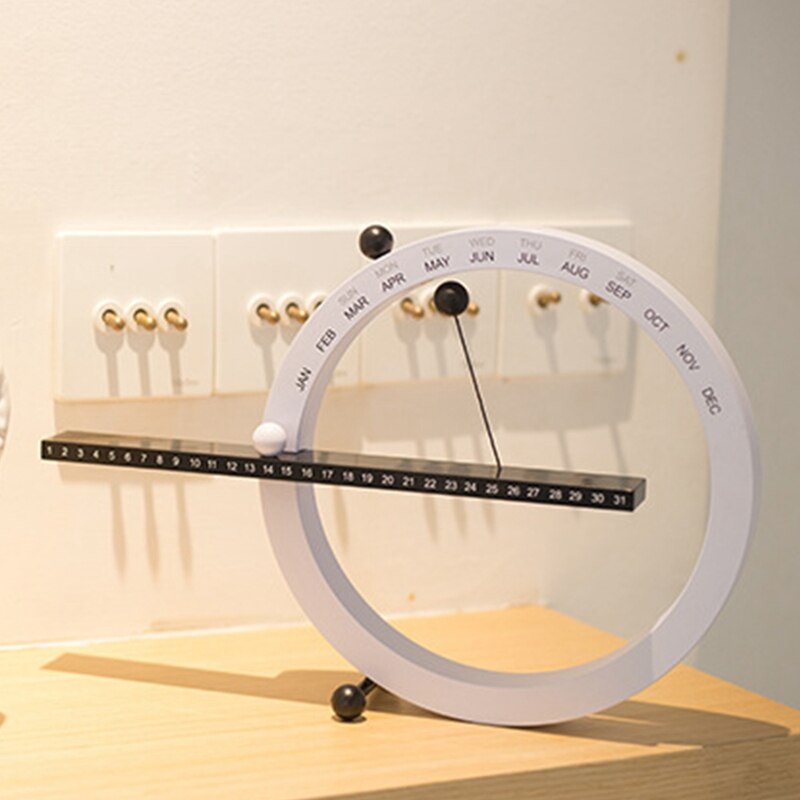 Table Calendar Nordic Style Manual Desk Calendario,Time Perpetual,for Home Decoration