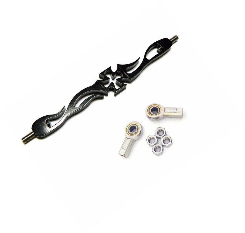 Black Cross Shift Linkage For Harley Softail Dyna Wide Glide FL FX FLH Rod Motor