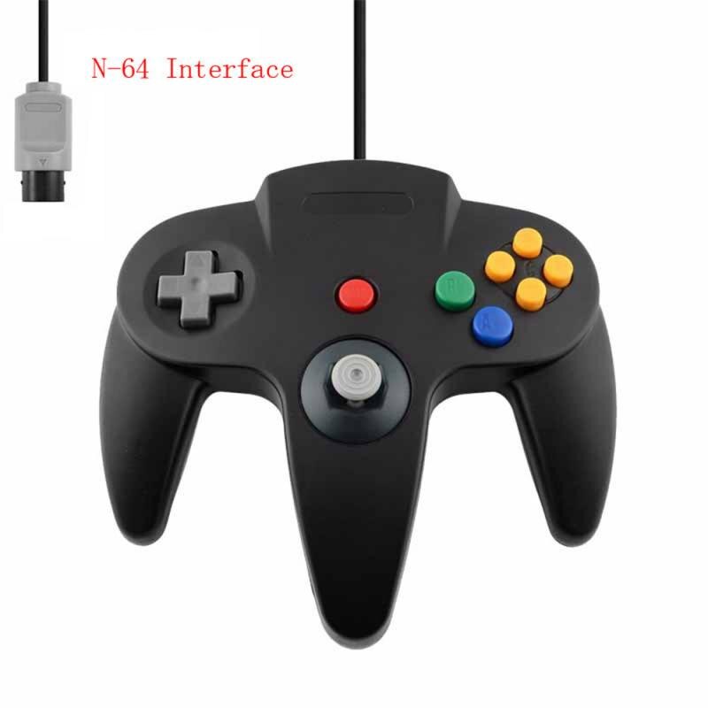 2 uds N64 Gamepads con cable controlador de juego Joystick Gamepad mucho Gamepad con cable para Nintendo 64 consola de juegos para Nintendo Gamepad: 01 as show