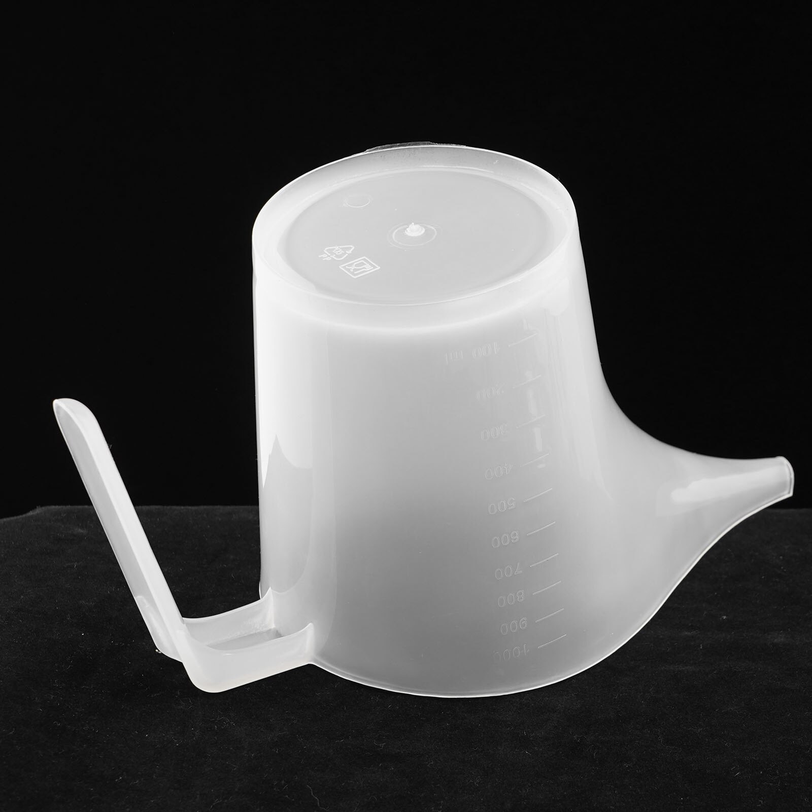 2Pcs 1000ml Funnel Pitcher Reusable Plastic Measuring Jugs Kitchen Pour Measuring Cups with Funnel Spout Handle Baking Accessory