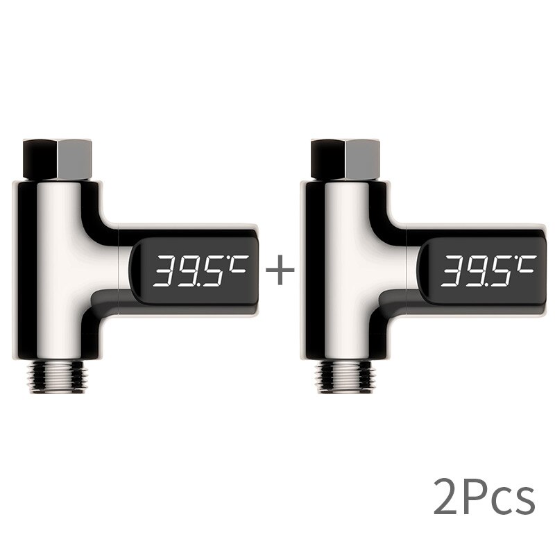 Led display hem vatten dusch termometer temperaturmätare monitor kök badrum smart hem babyvård: 2 st