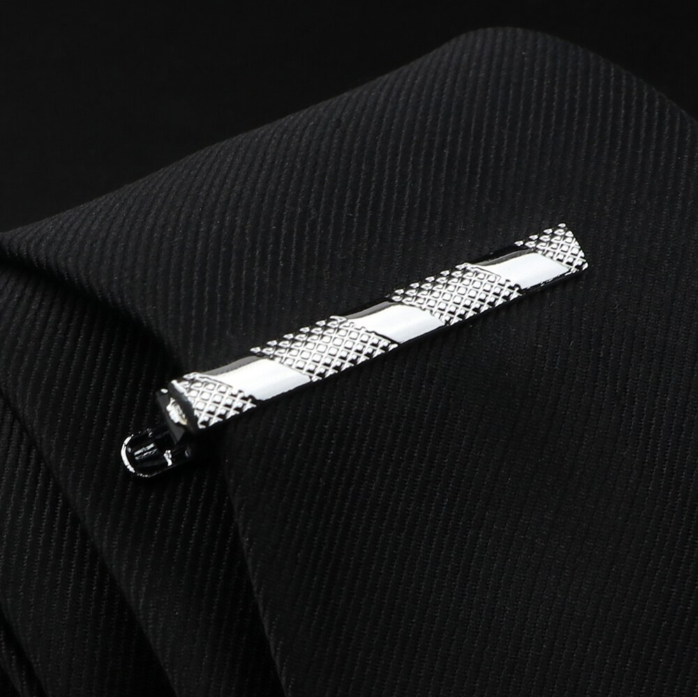 Fermacravatta da uomo in acciaio inossidabile cromato lucido gioielli cravatta Clip Pin chiusura morsetto fascino creativo fermacravatta accessori da sposa: A11-3