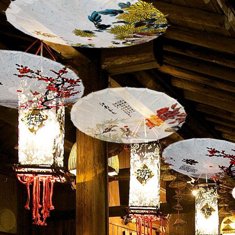 Bridal Umbrellas Wedding Floral Umbrella for Women Cosplay Oil Paper Parasol Women Photo Props Wedding Ornament