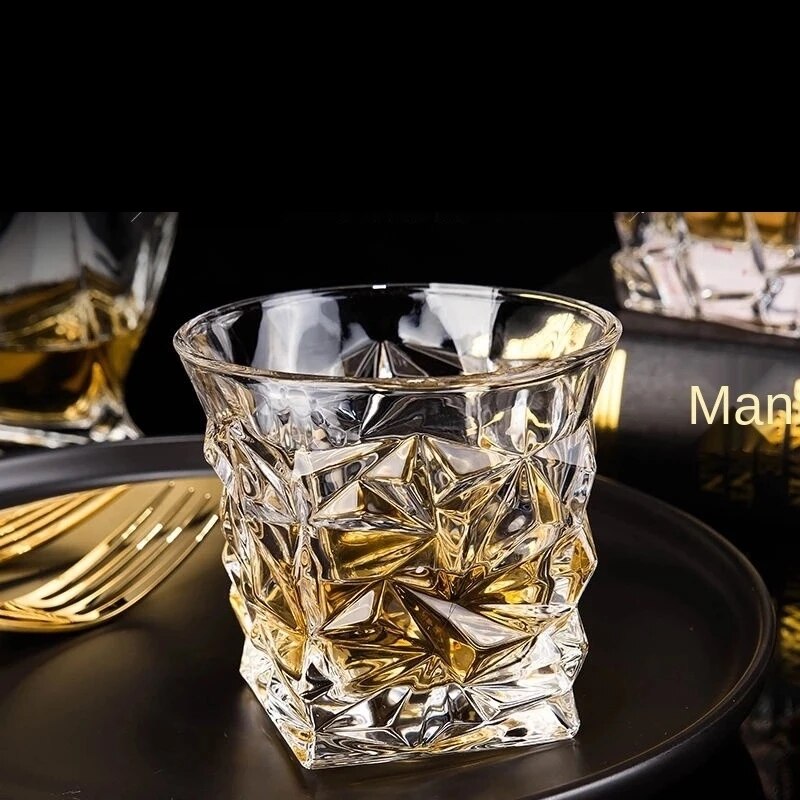 Verre à whisky carré en cristal, pour la maison, Bar, bière, eau et fête, hôtel, verres de mariage, , verres à boisson