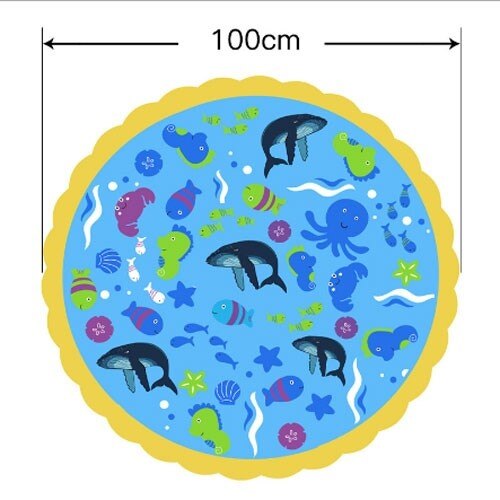 Cospargere E spruzzata Zerbino Acqua Gioco Giocattolo per I Bambini più Piccoli A Spruzzo tutto'aperto pad Acqua Gonfiabile per Bambini Piscina per Bambini proprietà pad divertimento Spiaggia