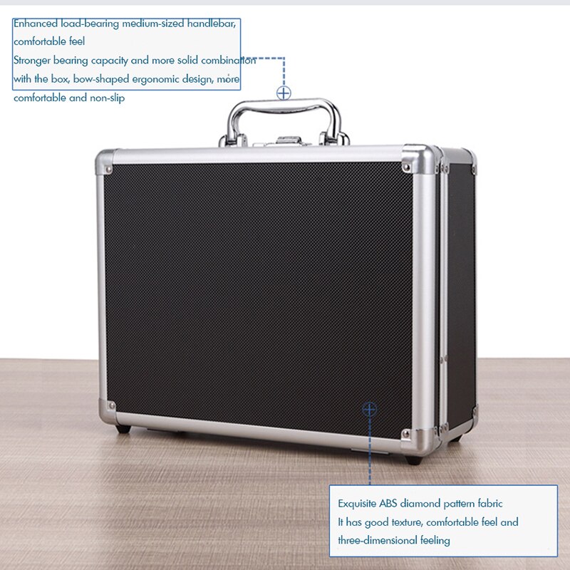 Aluminum Tool Holder Box Case Flight Briefcase With Passwords / Key Locked, Equipment Cosmetic Makeup Manicure Storage Case