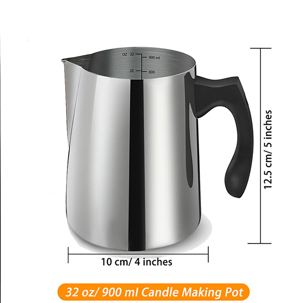 Candle Making Starter Kit Supplies Including Candle Make Pouring Pot Sticker Candle Wick Holder DIY Craft Tools for Adults: plum