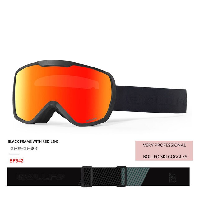 Double-Layer Skibril Grote Cilindrische Double-Layer Anti-Fog Ski Bril Voor Mannen En Vrouwen Ski apparatuur Kan Dragen Bijziendheid: green