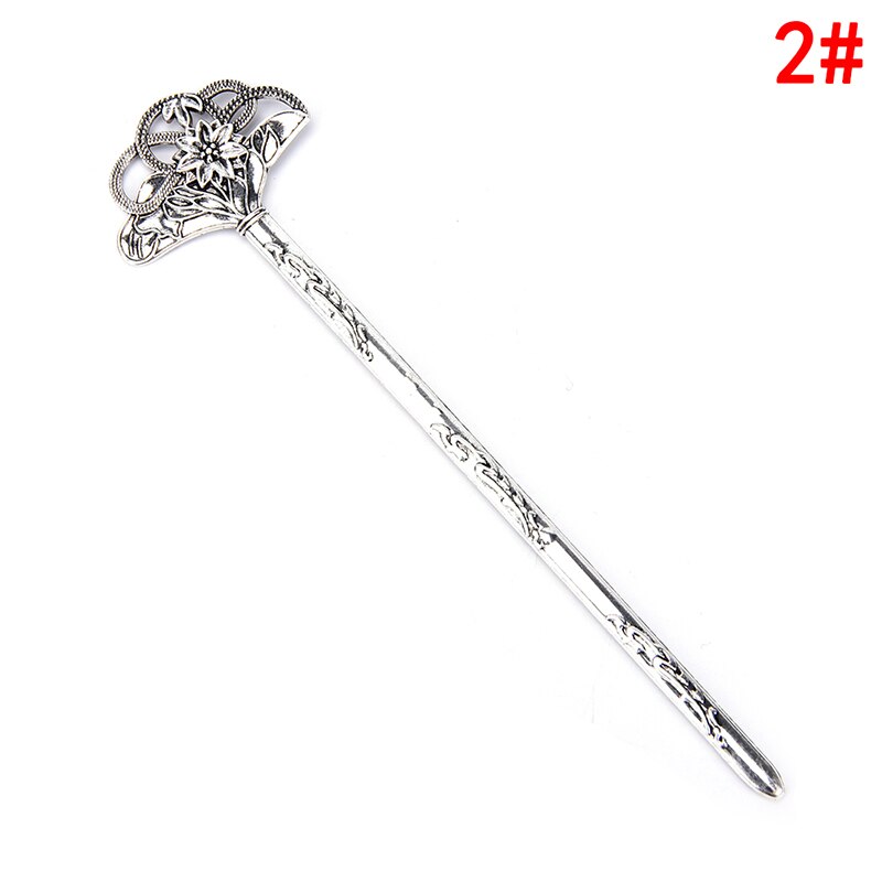 Chinese Vintage Bronze Antique Hair Sticks Hairpin DIY Zinc Alloy Metal Jewelry Accessories Bob Bookmark
