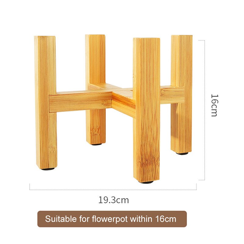 ^Plant Flower Pot Stand Wooden Bonsai Display Stand Indoor Display Stand Floor Four-leg Flower Stand Garden Display Tool^: L