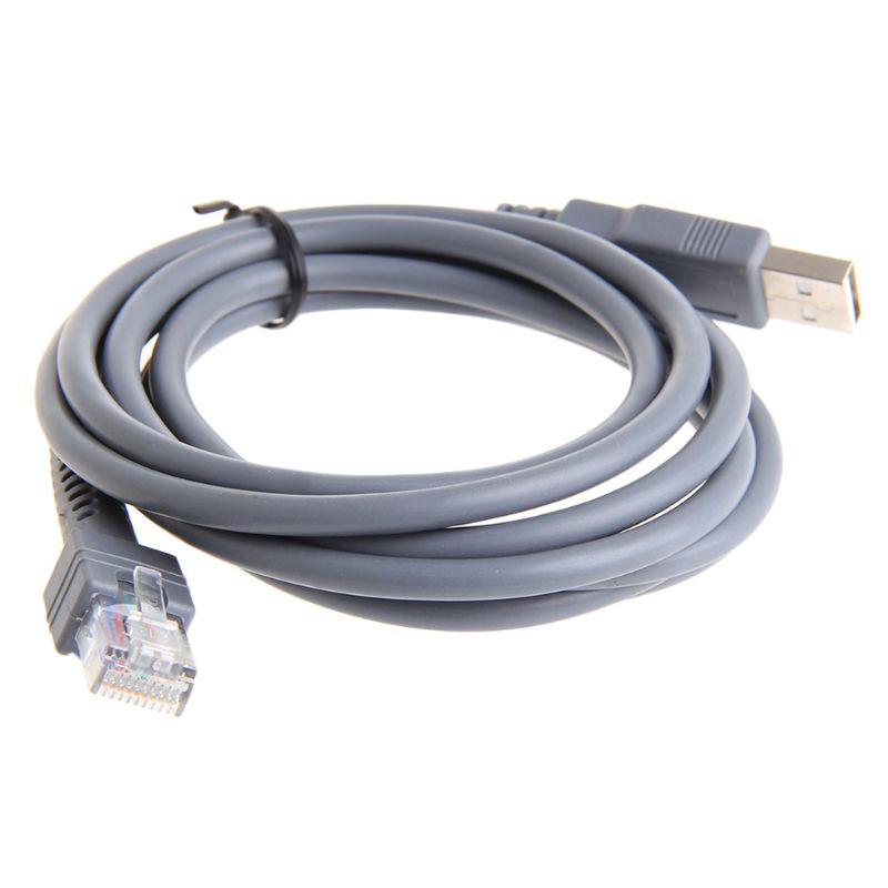 9FT Cable de datos USB para Escáner de código de barras símbolo LS1203 LS2208 LS4208 DS3407 DS3408