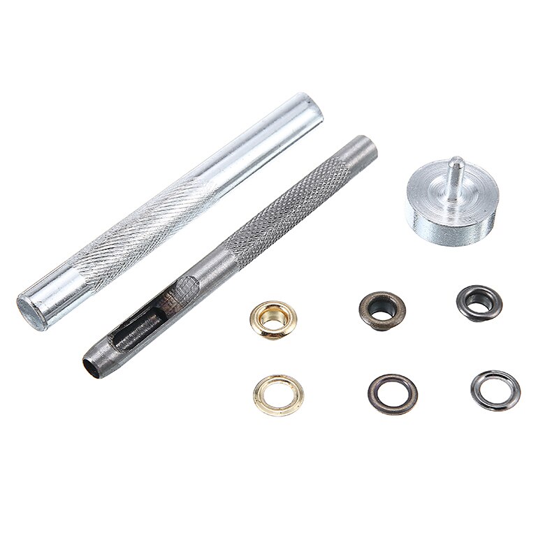 100Pcs Eyelets Washers Kits With Fixing Tool DIY Repair Clothing Leather Crafts Bags Metal Eyelets Set