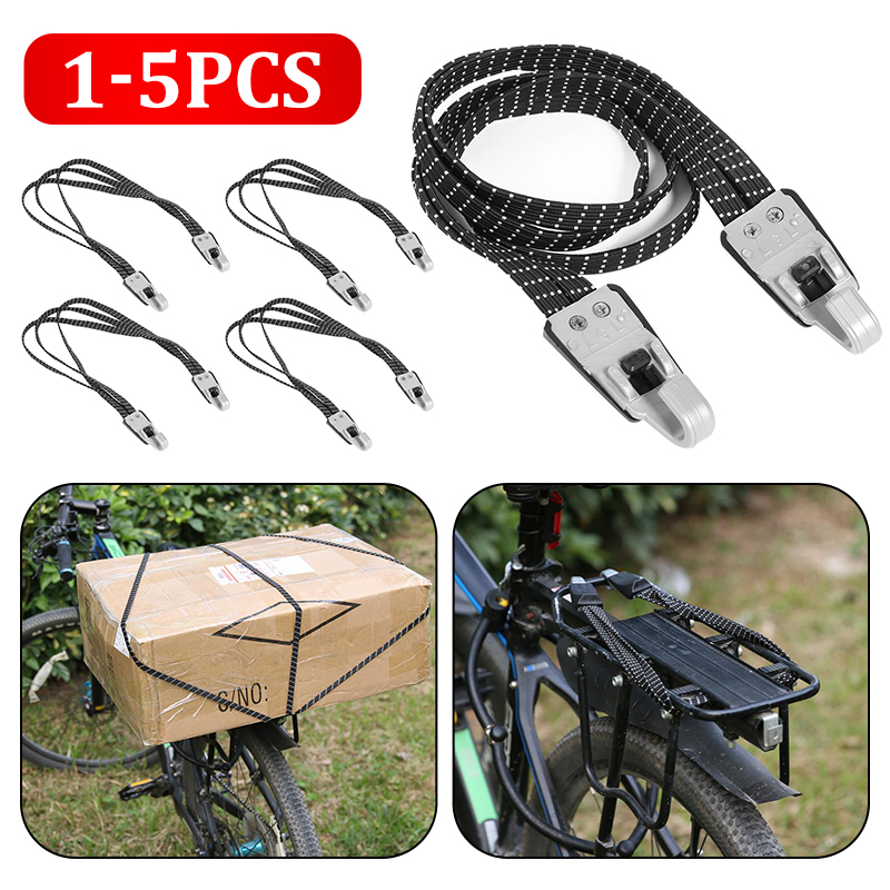 Mtb Fiets Bagagedrager Intrekbare Elastische Band Fiets Cargo Rekken Gebonden Rubber Bandjes Touw Koffer Band Met Plastic Haken
