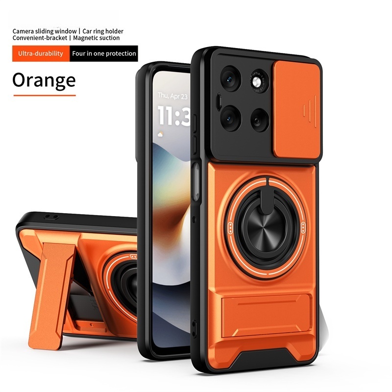 Rüstung Auto Magnetische Ring Fall Für Motorola Moto G56 G86 G35 G55 G34 G54 G64 G84 G13 G23 G53 Objektiv Schützen Abdeckung Ständer Halter Funda: Milchig Weiß / Motorola moto g84