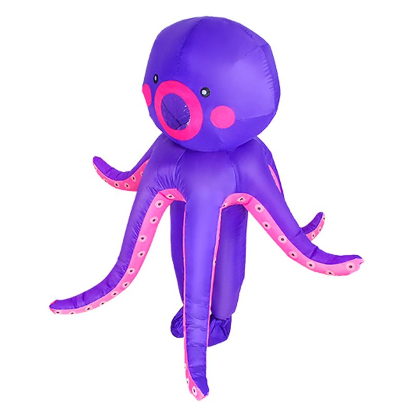 OOTDTY pieuvre gonflable déguisement adultes drôle sauter tenue Halloween Cosplay déguisement vêtements