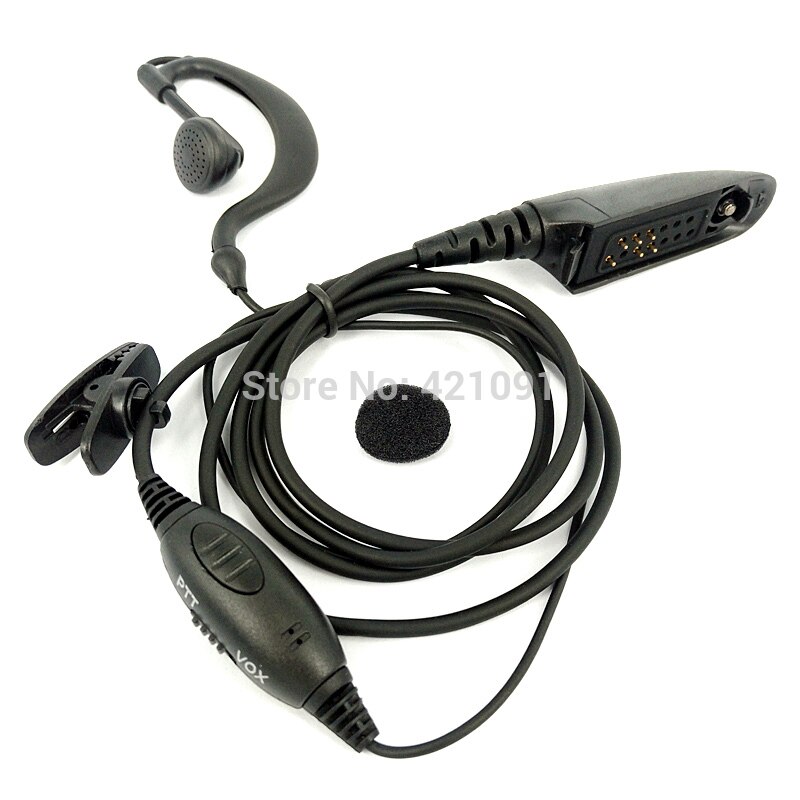 Vox ptt øretelefon headset til motorola  ht750 ht1250 gp328 gp329 gp340 gp380 mtx 850 pro 5150 walkie talkie bærbar radio ørekrog