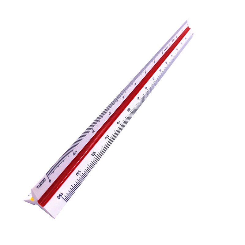 1 Pcs Tri-scale Precision Ruler 8930 Multifunction Foot Drawing Drawing Measurement Tool 30cm