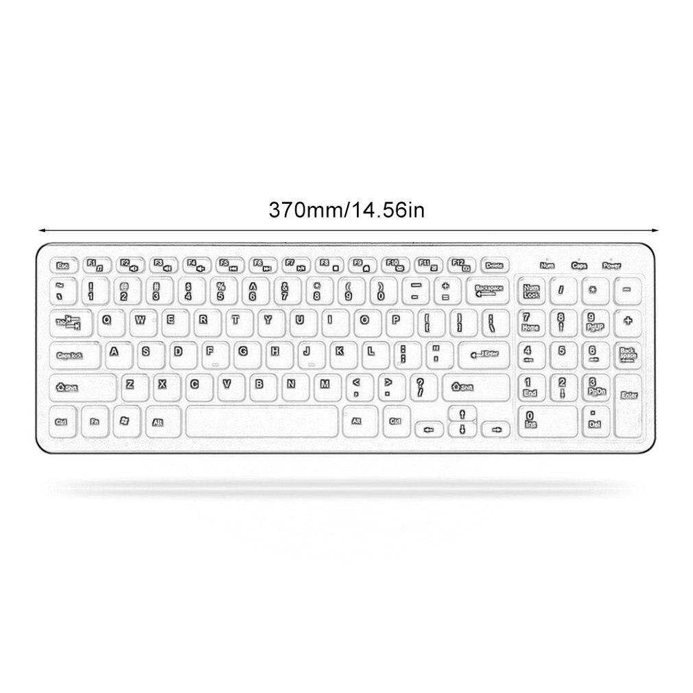 Wire USB Keyboard Comfortable Quiet Chocolate Keys Durable Ultra-Slim Wired Computer Keyboard For PC Computer