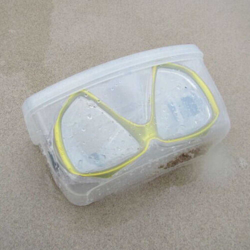 Heavy duty dykking snorkelmaske vernebriller hard pvc etui svømmebriller linser oppbevaringsboks container
