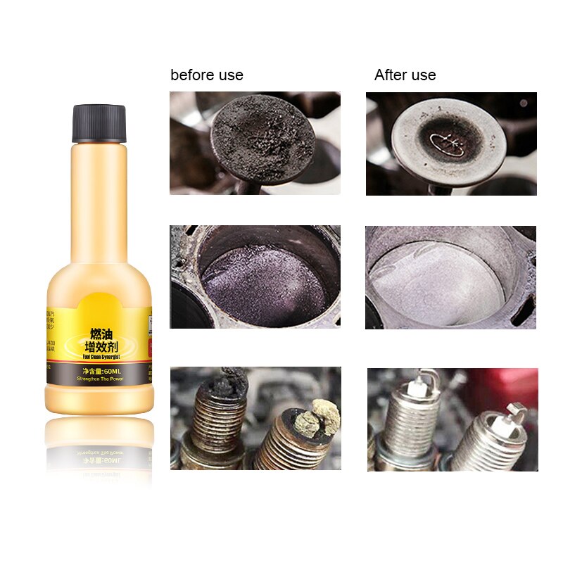 60ml Engine Catalytic Converter Cleaner Engine Cleaning Agent Car Engine Carbon Removal Anti-Wear Clean Fuel Efficiency Additive