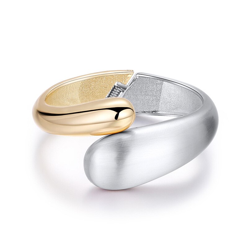 Pulseras elegantes de aleación para mujer, brazalete bohemio de Metal, joyería de , 2022: Gold and Silver