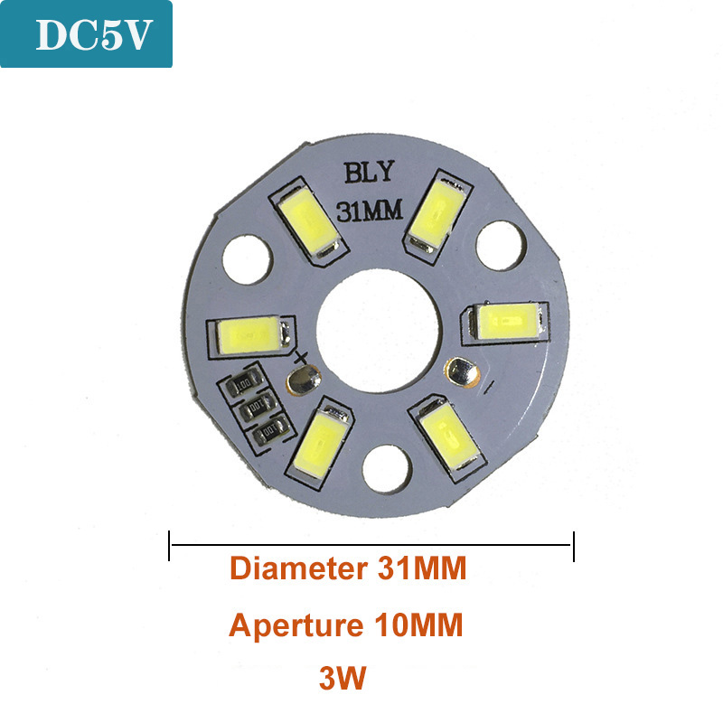 1 pièces DC5V puces LED à intensité variable SMD5730 lampe à LED USB variateur 2W 3W 5W 10W 30W panneau lumineux blanc lumière chaude avec câble de commutation marche/arrêt