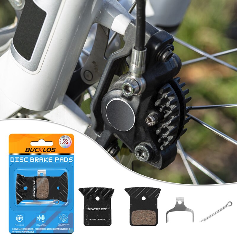 BUCKLOS pastillas de freno de cerámica para bicicleta, pastillas de disco de freno hidráulico para bicicleta de montaña y carretera, accesorios de freno Shimano