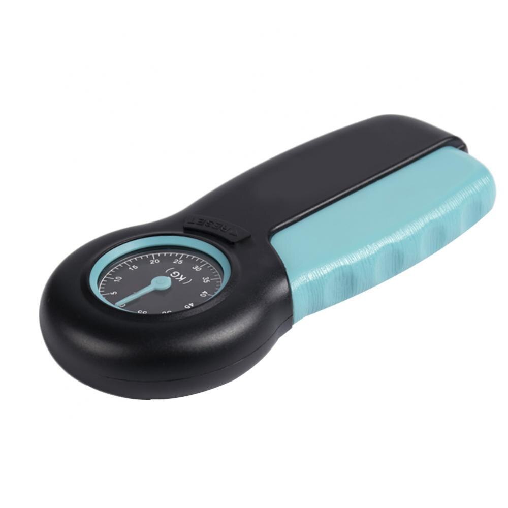 Tool 0-55kg Mechanical Pointer Hand Grip Power Force Strength Meter Measure Tool: Blue