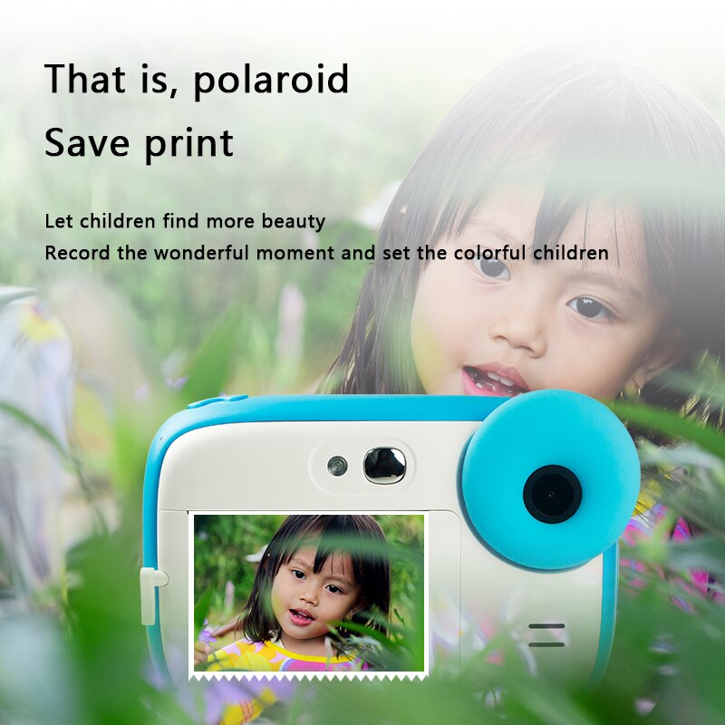 Cámara Polaroid Digital multifuncional para niños, videocámara instantánea HD de 1080P