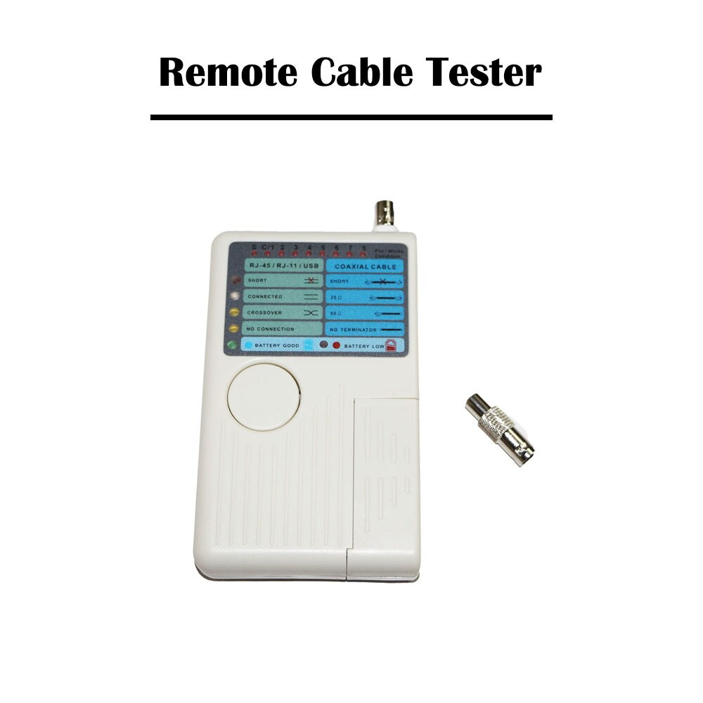 Remote Cable Tester RJ11/RJ45/USB/BNC Cable Tester Network Tool Ethernet Tester Coaxial Cable Telephone USB Cat 5e Cat 6