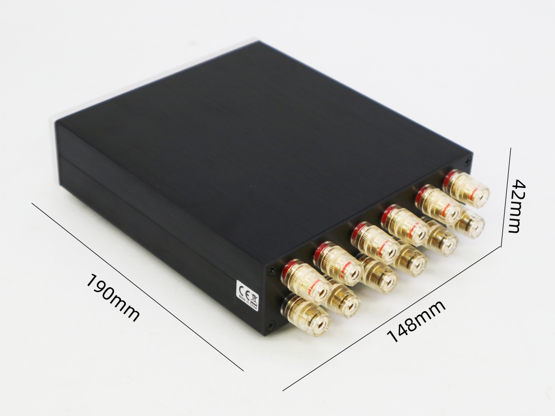 (2-IN-1-OUT) 2 Kies 1 thuisversterker / luidspreker Switcher Box Stereo Audio A/B Selector Splitter