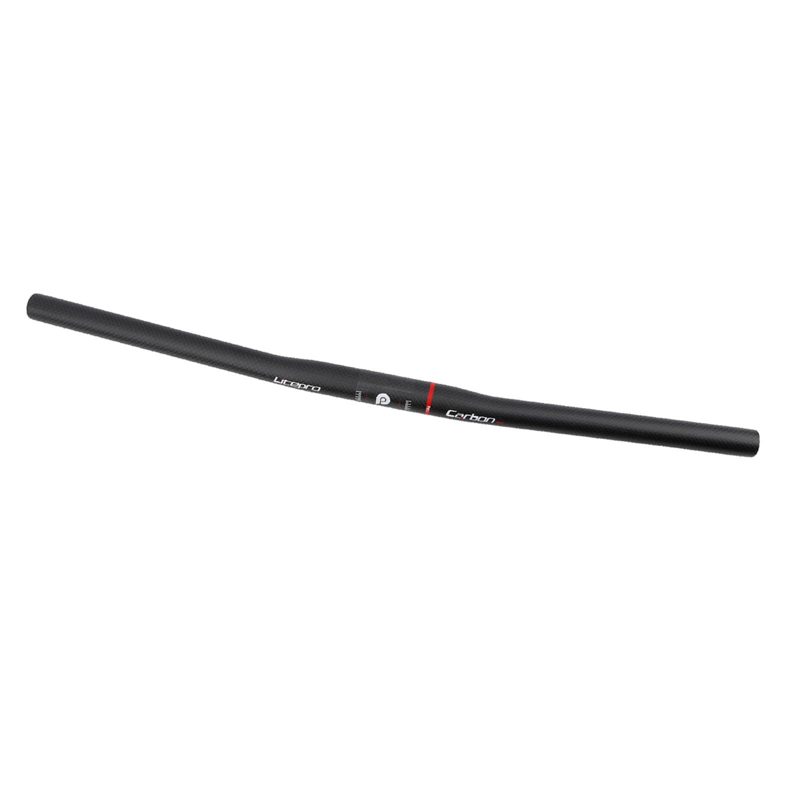 Guidon plat en carbone pour vtt, 25.4mm, pour vélo de route, vtt d&#39;extérieur