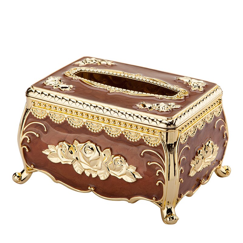 Europese Stijl Acryl Tissue Box Luxe Ktv Hotel Tissue Doos Tissue Rek Bureau Accessoires Home Office Bar Desktop Tissue: F