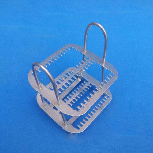 10/15/20/24/26/40 Slots Stainless Steel Staining Rack For Micro Slides Lab Spare Parts