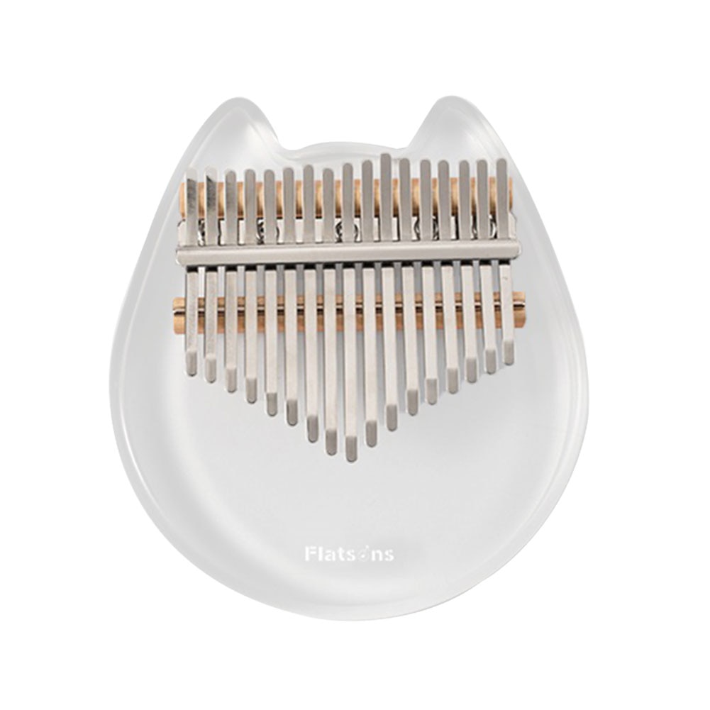 Transparent Cat Shap kimi kalimba 17 key thumb piano transparent crystal finger piano kalimba beginner Acrylic Thumb Piano