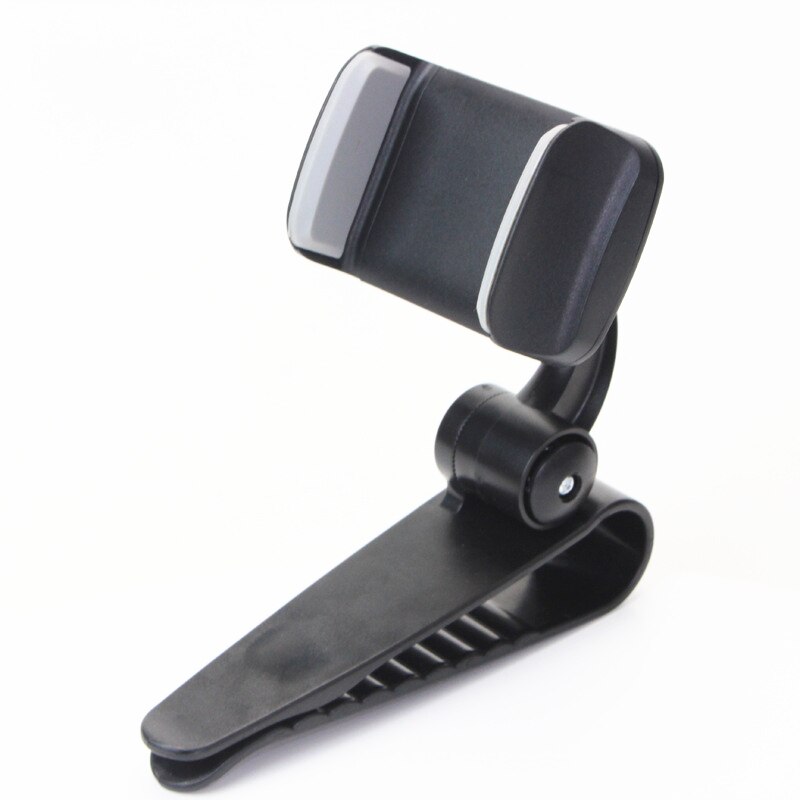 Innovativ universal sikker solskærm biltelefonholder bilnavigationsholder klip installere på spejlhåndtag til mobiltelefon  zy0209: Grå