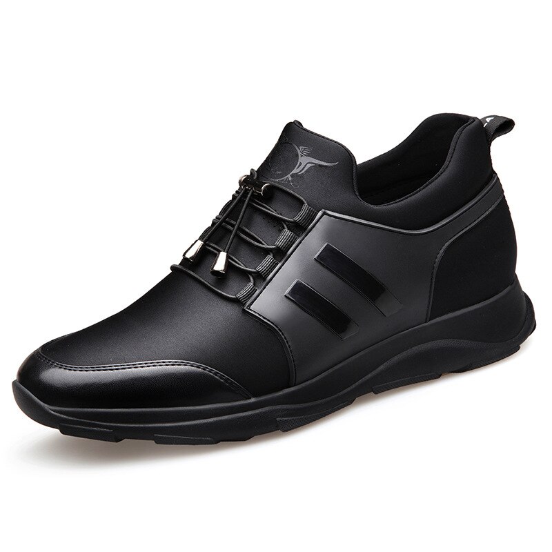 Verhoogd Mannen Schoenen 6Cm Casual Schoenen Sport Mannen Lederen Schoenen  Leer Lycra Mesh Verhoogde Schoenen 8Cm in Voorjaar – Grandado