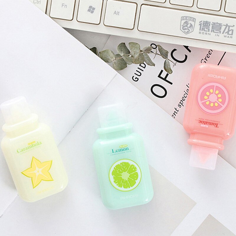 1Pc Cartoon Kawaii Bottle Correction Tape for Kids Stationery School Correction Materials Escolar Supplies Utiles Escolares