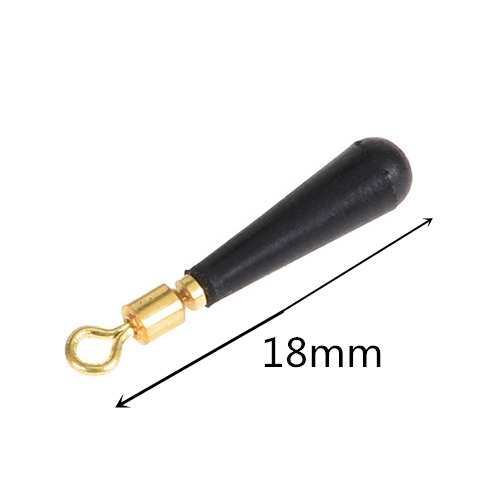 20pcs/Lot 360° Rotation Drift Fishing Float Rubber Copper Head Fishing Gear Block Bobber Buoy Float Seat Rest Accessories Tackle: Size-M-20pcs