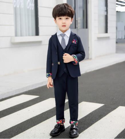 Romario Jongens Navy Bruiloft Suit - Pagina Boy, Prom - 3-6m tot 14 Jaar