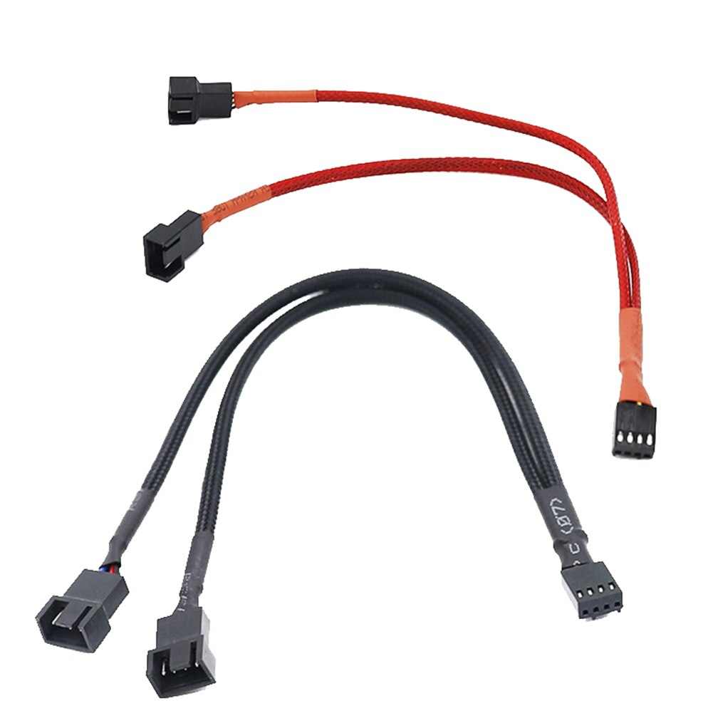 27Cm 4 Pin Pwm Splitter Kabel 4Pin Pwm Vrouwelijke 3/4 Pin Pwm Adapter Kabel Voor Computer Cpu Case fan Mouwen Adapter Power Kabel