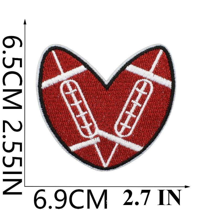 Sports Style Rugby Embroidery Patch Sticker 26 English Letters Clothes Decorative Cloth Sticker Team Chapter Boy Embroidery Piec: Yellow