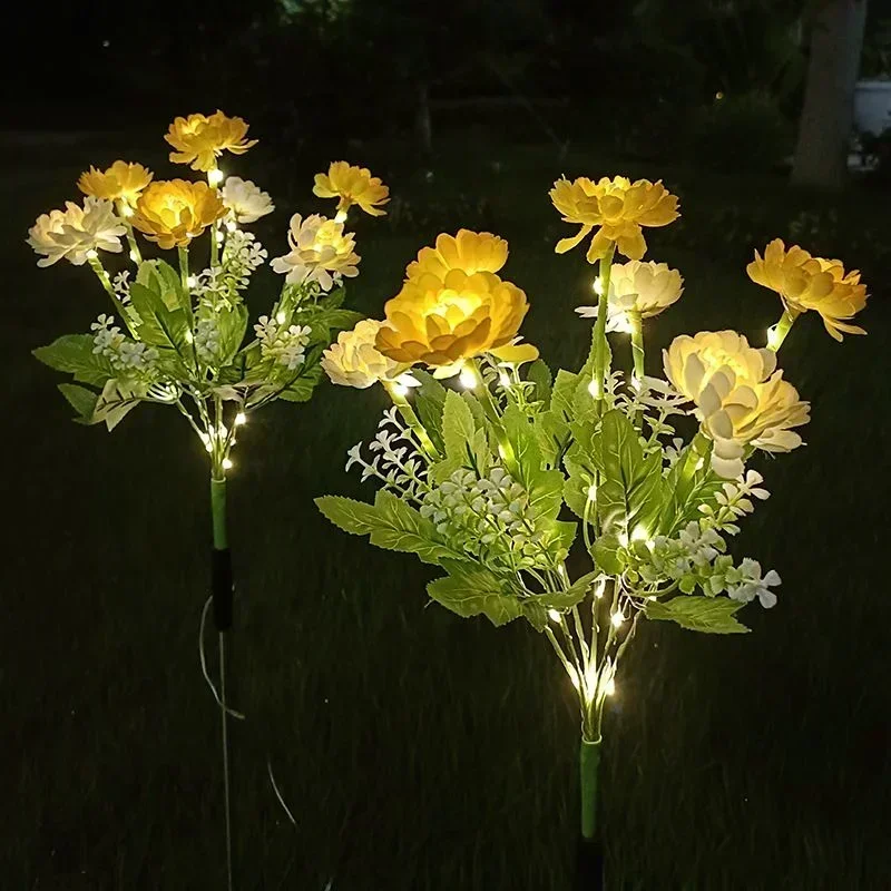 Ramadan 2025 Buitenverlichting op zonne-energie Tuinlicht Sneeuw Lotusbloem Gazonlamp voor tuin Patio Bloem Feestlamp Bruiloft Moederdag