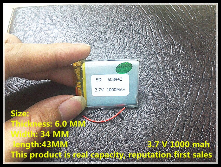 Factory supply GPS navigator lithium batterijen, lithium ion batterij 603443 Niveau navigatie batterij LH900N