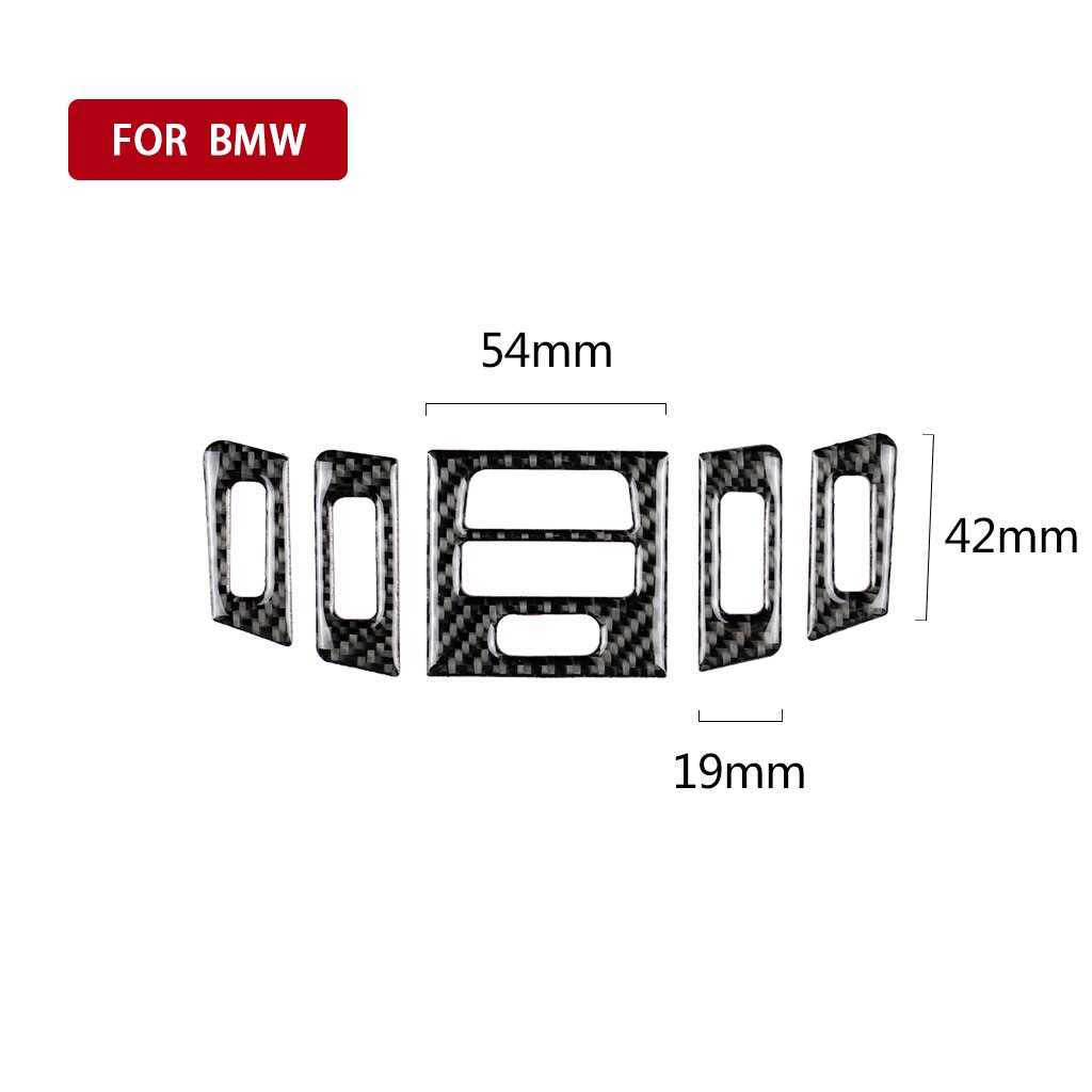 Carbon Fiber Central Air Conditioner Outlet AC Outlet Dashboard Speaker Panel Decor M For BMW E90 E92 E93 3 Series Accessories: B