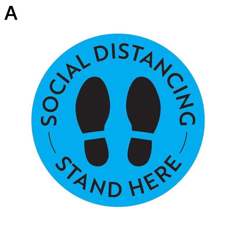 Professionelle PVC Sozialen Distanziert Boden Decals Sicherheit Boden Zeichen Aufkleber Halten 6 Fuß Abstand Anti-Unterhose Kommerziellen Klasse: A