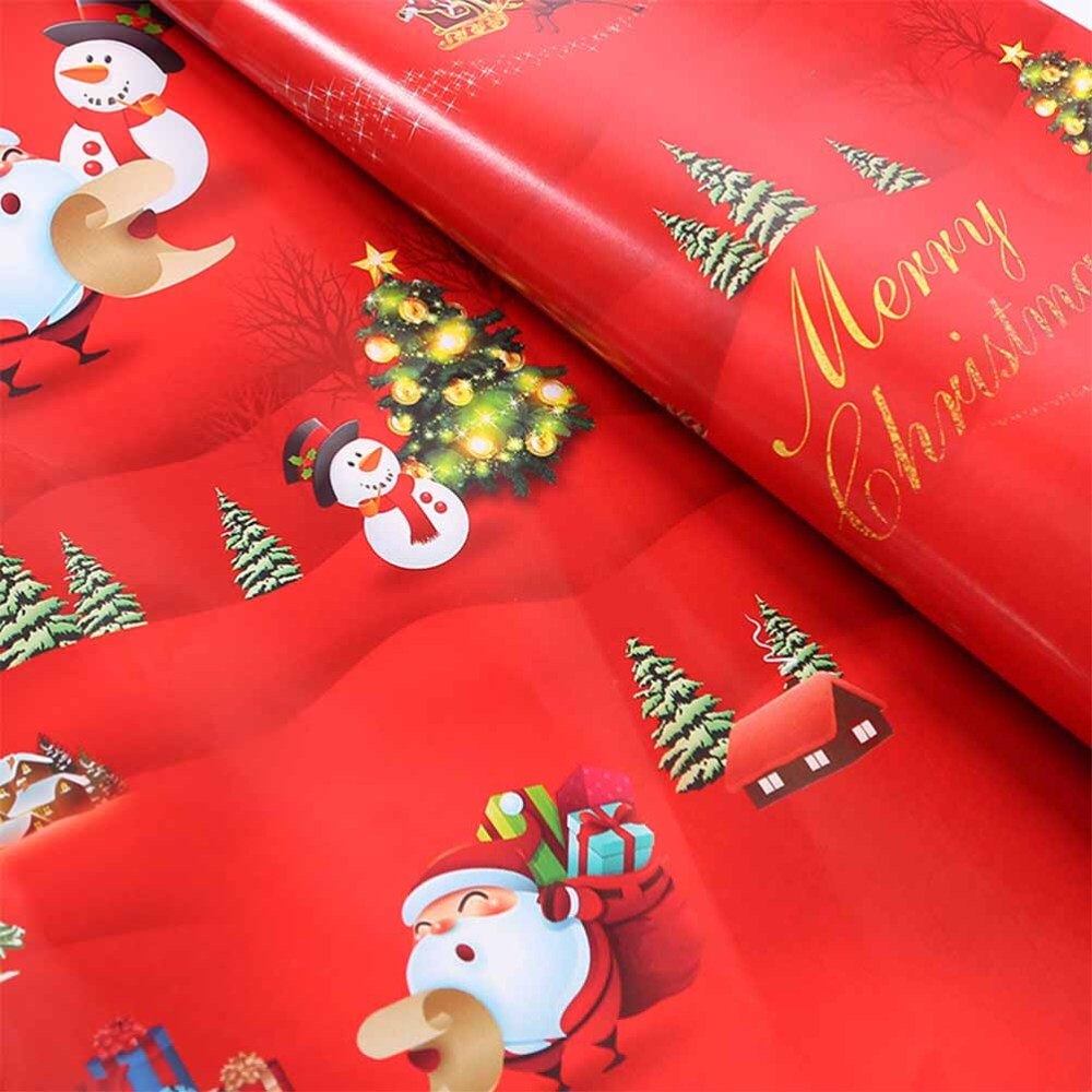 10pcs Xmas Beautiful Packaging Paper Cute Packing Paper Xmas Paper Roll Attractive for Girl Woman Lady